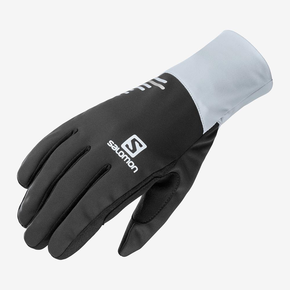 Salomon Singapore Mens Gloves - EQUIPE U Black | 13802-IZKU